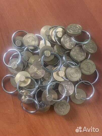 Металлическая печать с гравировкой и кольцом