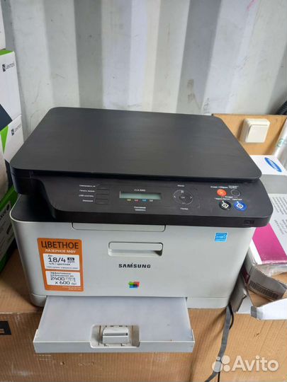 Мфу лазерный цветной samsung clx-3305