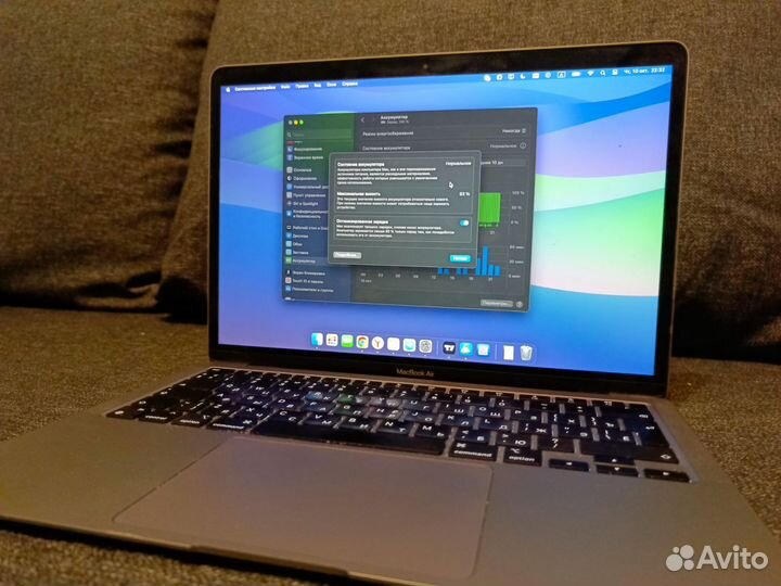 Macbook air 13 m1 16 gb акк 93