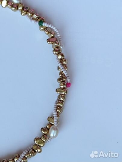 Колье чокер из натуральных камней