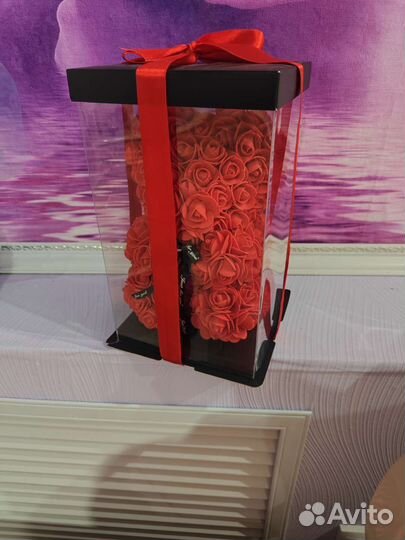 Мишка из роз