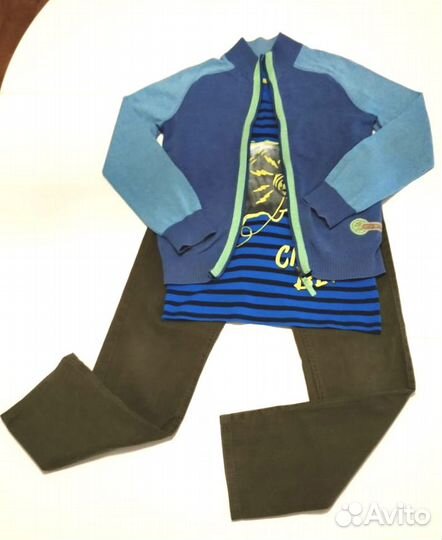 Кофта на молнии для мальчика 11-12 лет, 146 см