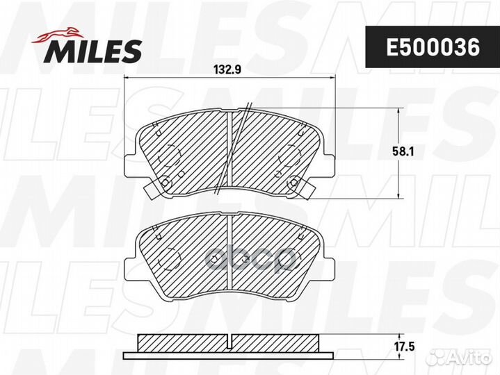 Колодки тормозные передние (Смесь ceramic) hyun