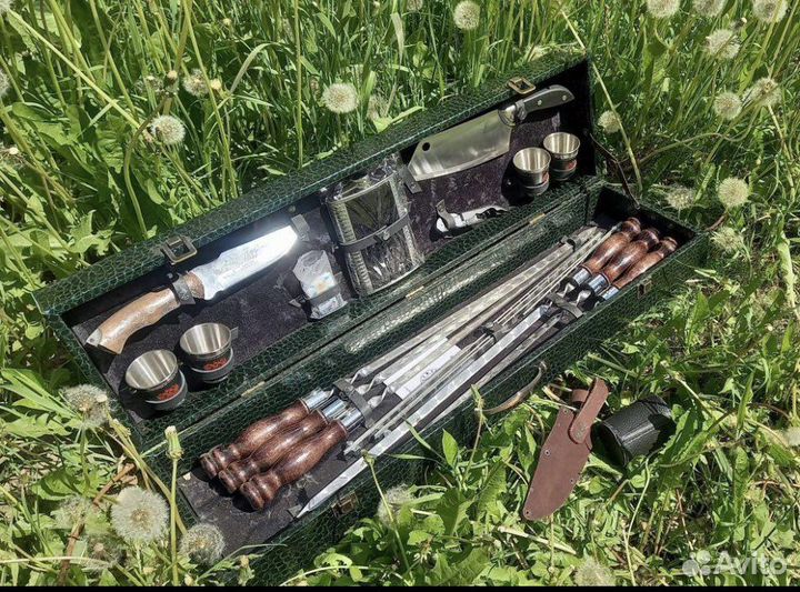 Haбop шампуров в кeйсе