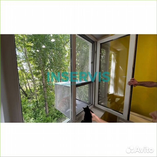 Москитная сетка плиссе на двери