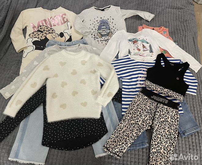 Пакет вещей на девочку 128.134.140