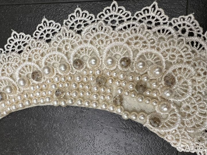 Воротничок на блузку ручная работа