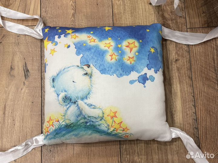 Бортики в кроватку 8шт