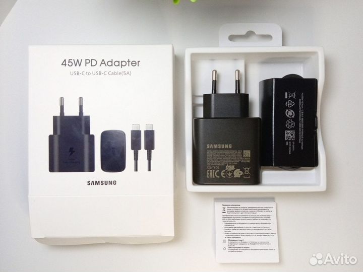 Зарядное устройство Samsung 45w Оригинал EP-TA845