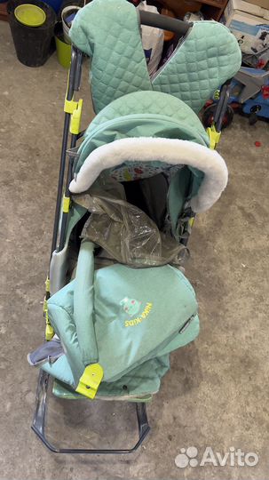 Зимняя коляска санки Nika kids