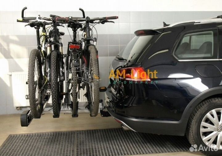 Багажник для 4-х велосипедов на фаркоп, 60 кг