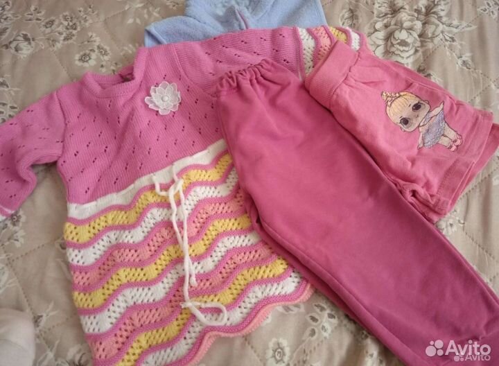 Вещи на девочку пакетом разных размеров