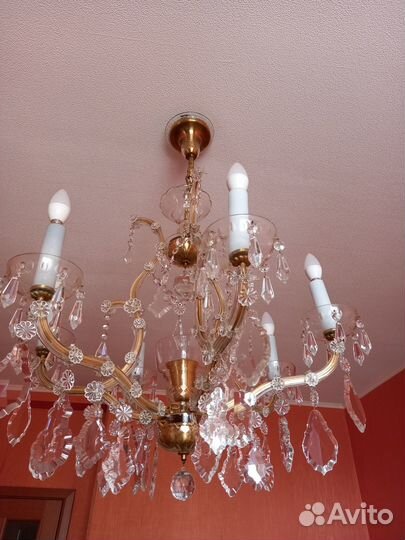 Хрустальная люстра СССР чехия
