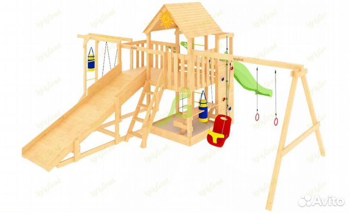 Игровой комплекс Крафт Pro 2 с зимней горкой