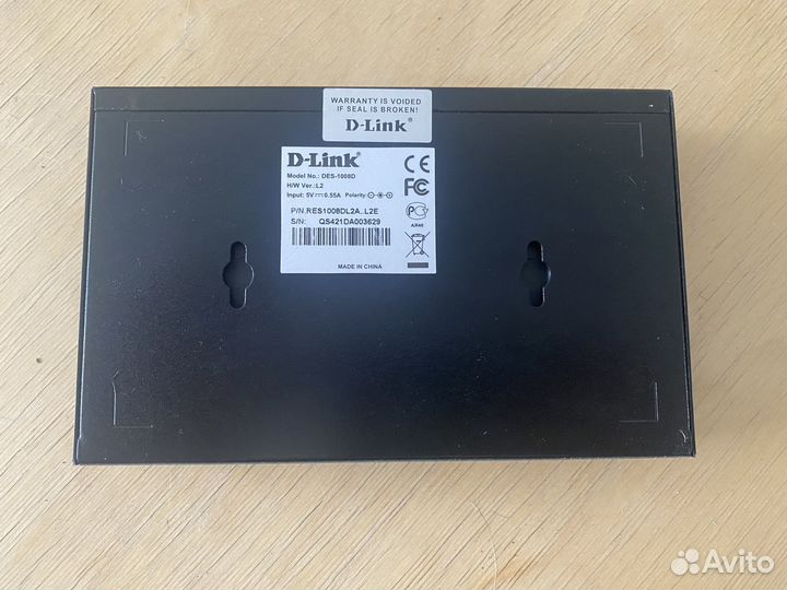 Коммутатор неуправляемый D-Link DES-1008D