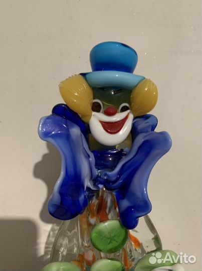 Статуэтка «клоун».Мурано-28 см