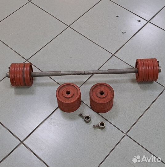 Гантели / штанга 2 в 1, СССР 21кг