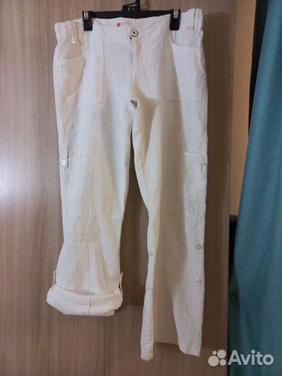 Женские льняные брюки 50р