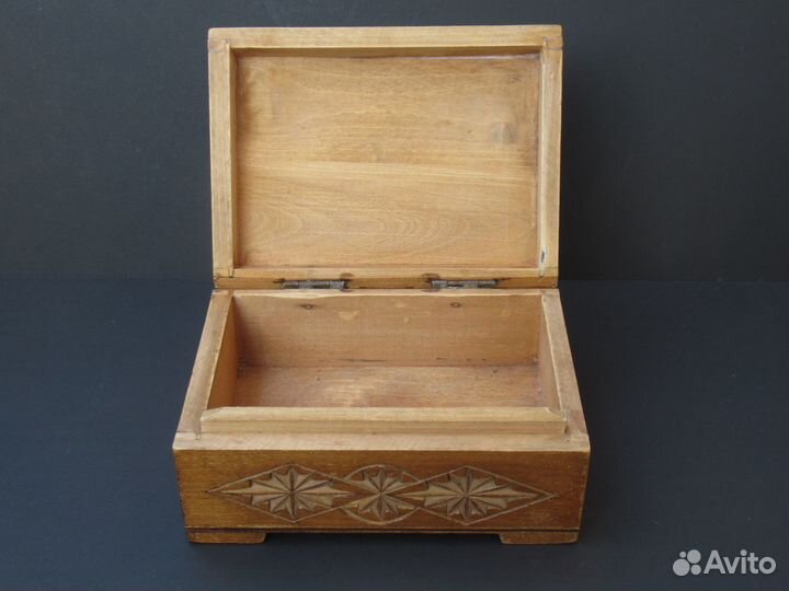 Шкатулка с пейзажем артель «Победа» 1950г