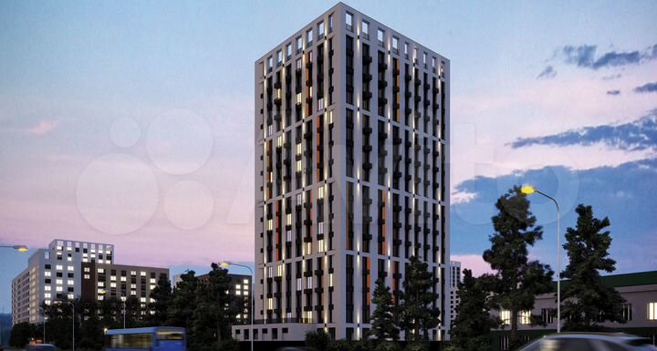 3-к. квартира, 62,6 м², 7/17 эт.