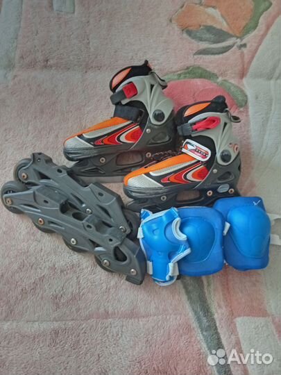 Роликовые коньки раздвижные 2 в 1