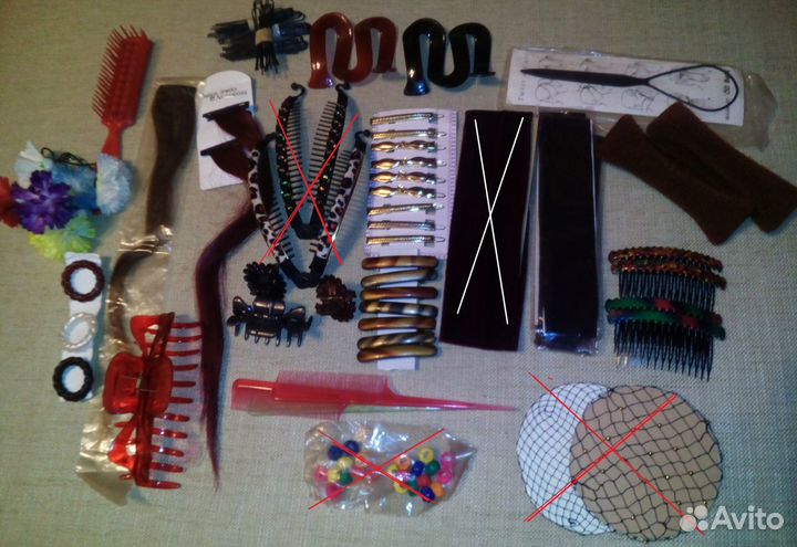 Заколки, шпильки, резинки, бигуди