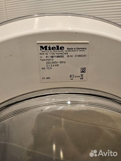 Стиральная машина бу Miele W 1730 HomeCare