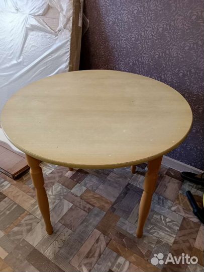 Стол обеденный круглый бу