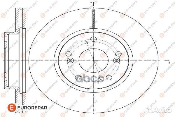 Диск тормозной передний 16 228 067 80 eurorepar