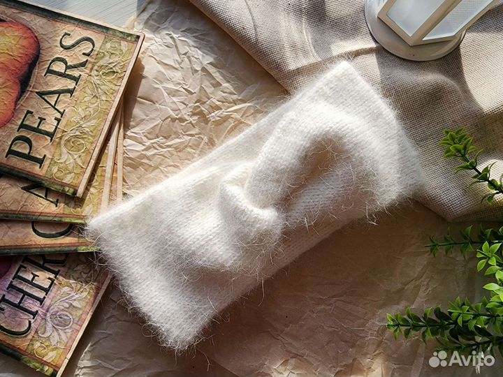 Повязка на голову из пуха норки