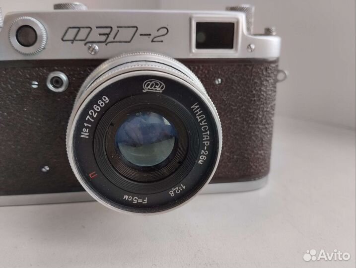 Фотоаппарат фэд-2 красный, фестивальный