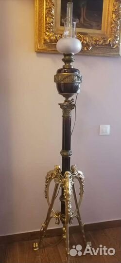 Лампа старинная 19 век напольная