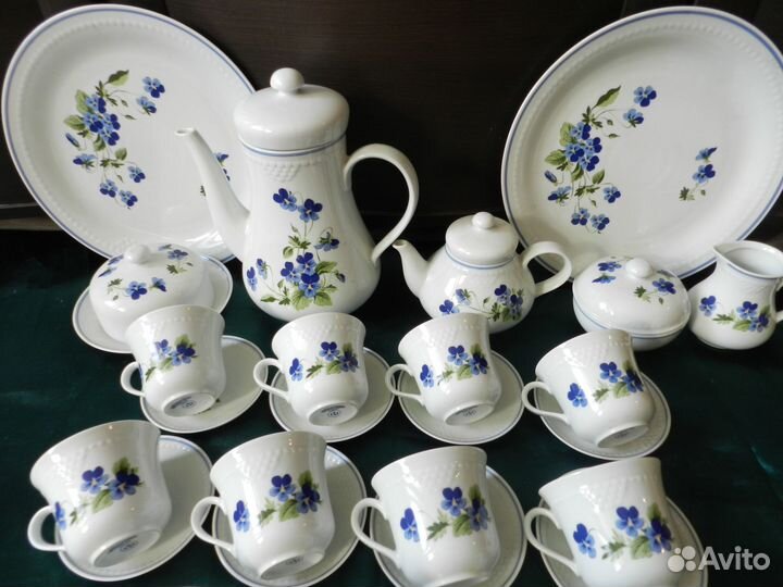 Чайный сервиз ГДР на 12 персон 30 предметов