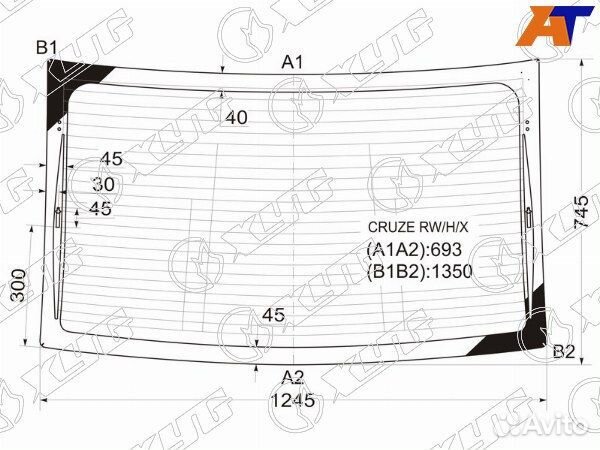 Стекло заднее daewoo lacetti