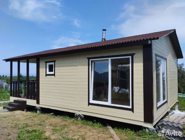 Дом 6х6 с террасой 3х6