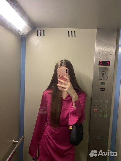 Платье женское розовое