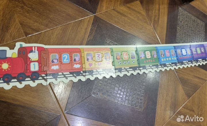 Игрушка Свинка пеппа паровозик пазл