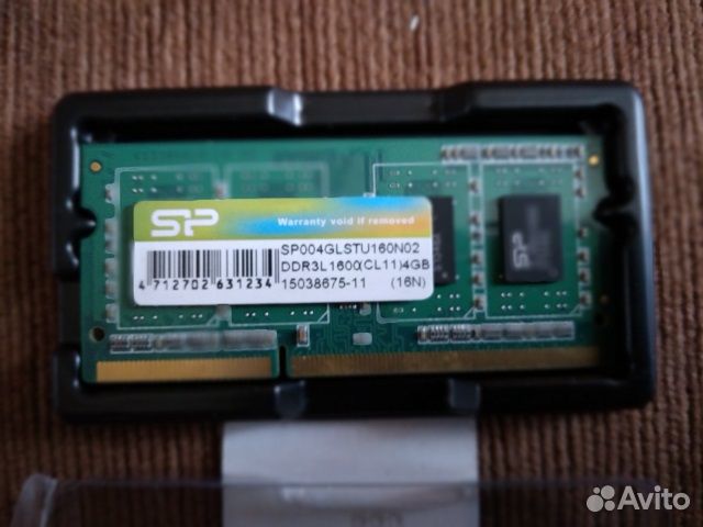 Память 4Гб SO-dimmDDR3L-1600, 1Гб SO-dimmDDR3-1333