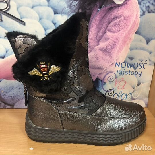 Новые зимние ботинки для девочек