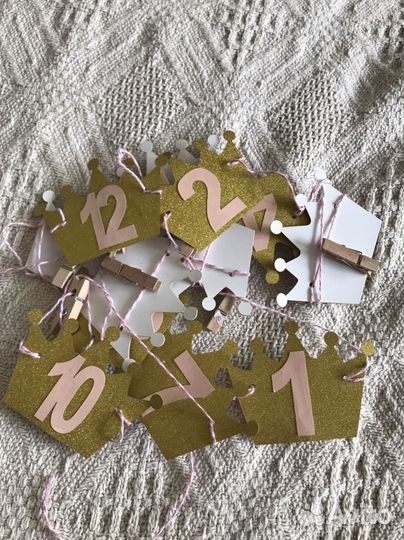 Гирлянда по месяцам для фотографий