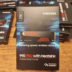 2TB SSD Samsung 990 PRO с радиатором(для PS5 и PC)