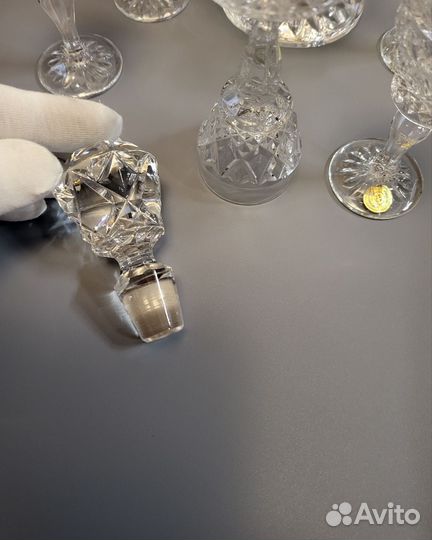 Хрустальный коньячно-ликёреый набор Bohemia