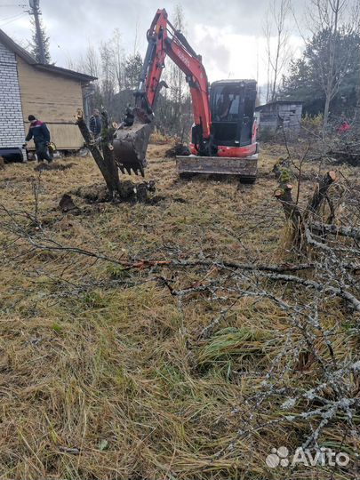 Отсыпка, выравнивание, планировка, раскорчевка