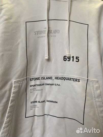 Stone island кофта с капюшоном оригинал