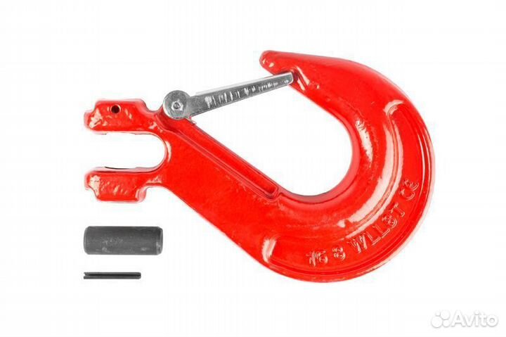 Крюк с вилочным креплением и защелкой г/п 8т