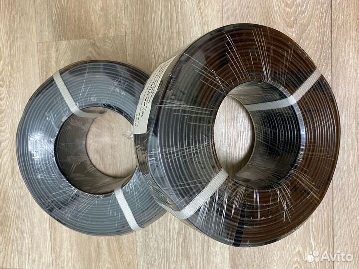 Коаксиальный кабель КВК-П-2 x 0,5 бухта 200 м