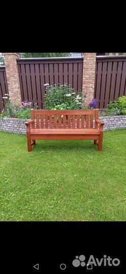 Скамейка садовая деревянная