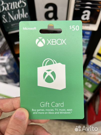 Карты пополнения Xbox gift card