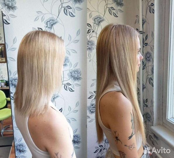 Наращивание волос на дому