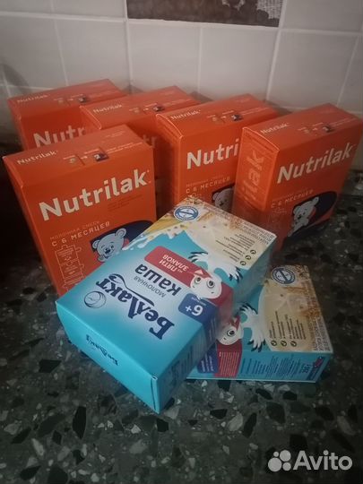 Детская молочная смесь нутрилак и каши белакт